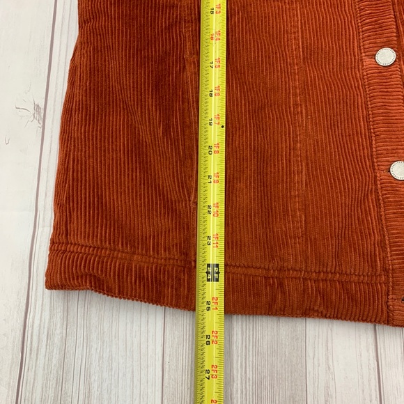 Roxy On The Block Good Fortune Corduroy Jacket Brock Red Womens Small - Picture 5 of 8